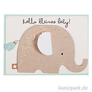 Artikelbild des Artikels “Good old friends - Elefanten Baby Karte, Hallo kleines Baby “