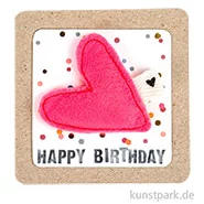 Artikelbild des Artikels “Good old friends - Filzherzmagnet, Happy Birthday “