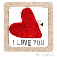 Artikelbild des Artikels “Good old friends - Filzherzmagnet, I love You “