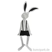Artikelbild des Artikels “Good old friends - Hasen Kantenhocker, Latzhose schwarz “