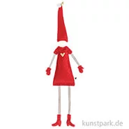Artikelbild des Artikels “Good old friends - Magnetwichtel, Rotes Kleid, Herz Gold “