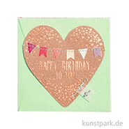 Artikelbild des Artikels “Good old friends - Mini Herz Kärtchen, Happy Birthday “