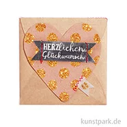 Artikelbild des Artikels “Good old friends - Mini Herz Kärtchen, Herzlichen Glückwunsch “