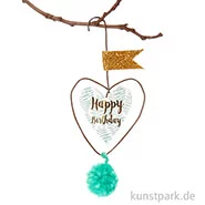 Artikelbild des Artikels “Good old friends - Mini Pompon Herzen - Happy Birthday “