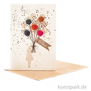 Artikelbild des Artikels “Good old friends - PompPomkarte, Ballons, Happy Birthday “