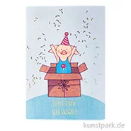 Artikelbild des Artikels “Good old friends - Saubande Postkarte, Herzlichen Glückwunsch “