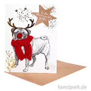 Artikelbild des Artikels “Good old friends - Schalkarte, Mops “