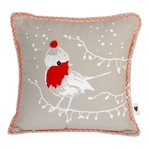 Artikelbild des Artikels “Good old friends - Winter Mini Kissen, Rotkehlchen “