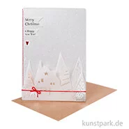 Artikelbild des Artikels “Good old friends - Winter Silhouetten Karte, Merry Christmas, New Year “