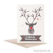 Artikelbild des Artikels “Good old friends - Winter Wollkarte, Hirsch “