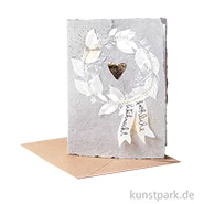 Artikelbild des Artikels “Good old friends - Winterpapierkunstkarte, Herzkranz “