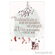 Artikelbild des Artikels “Good old friends - Winterwelt Postkarte, Mops “