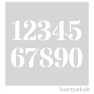 Artikelbild des Artikels “Grafische Schablonen 10er Set - Ziffern 1-0, Größe 62x74 mm “