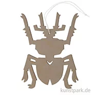 Artikelbild des Artikels “Grauer Hirschkäfer aus Holz mit Hänger, Länge 15 cm “