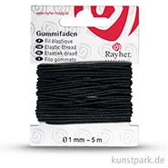 Artikelbild des Artikels “Gummifaden, 1 mm, 5 Meter Schwarz“