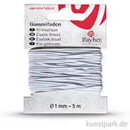 Artikelbild des Artikels “Gummifaden, 1 mm, 5 Meter Weiß“