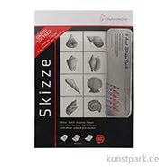 Artikelbild des Artikels “Hahnemühle Zeichenset - 2 Skizzenblöcke A4 (100 Blatt) + 6 Bleistifte “
