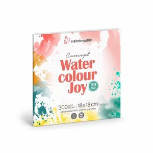 Artikelbild des Artikels “Hahnemühle Aquarellpapier, Concept Watercolour Joy, 50 Blatt, 300g 18 x 18 cm“