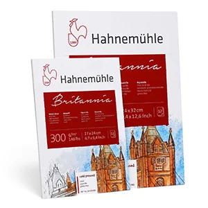Artikelbild des Artikels “Hahnemühle BRITANNIA Aquarellblock, 12 Blatt, 300g matt “
