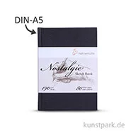 Artikelbild des Artikels “Hahnemühle NOSTALGIE Skizzenbuch, 40 Blatt, 190g DIN A5 (hoch)“