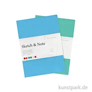 Artikelbild des Artikels “Hahnemühle SKETCH & NOTE, 20 Blatt, 125g, 2 Booklets, Blue DIN A4“