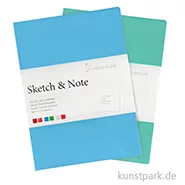 Artikelbild des Artikels “Hahnemühle SKETCH & NOTE, 20 Blatt, 125g, 2 Booklets, Blue “