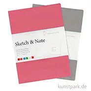 Artikelbild des Artikels “Hahnemühle SKETCH & NOTE, 20 Blatt, 125g, 2 Booklets, Grey-Pink “