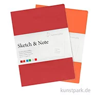 Artikelbild des Artikels “Hahnemühle SKETCH & NOTE, 20 Blatt, 125g, 2 Booklets, Red “