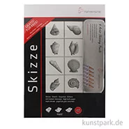 Artikelbild des Artikels “Hahnemühle Zeichenset - Skizzenblock DIN A3 (100 Blatt) + 6 Bleistifte “