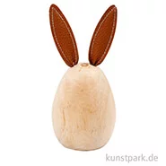 Artikelbild des Artikels “Hase aus hellem Holz mit Kunstleder-Ohren, Höhe 13 cm “