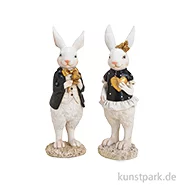 Artikelbild des Artikels “Hase Mann / Frau aus Poly, Weiß / Schwarz, Sortiert, 7 x 22 x 7 cm “