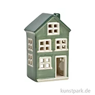 Artikelbild des Artikels “Haus aus Keramik, Grün / Weiß, 9 x 15 x 7 cm “