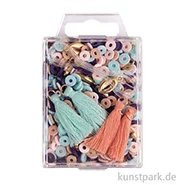 Artikelbild des Artikels “Heishi Perlen Set mit Schmuckzubehör, Arabisch Blau “