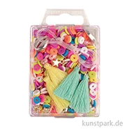Artikelbild des Artikels “Heishi Perlen Set mit Schmuckzubehör, Bunt “