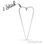 Artikelbild des Artikels “Herz aus Draht, 16x7 cm, 2 Stück “