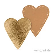 Artikelbild des Artikels “Herz aus Lederpapier, 10 cm, 4 Stück “