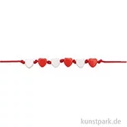 Artikelbild des Artikels “Herz Perlen Mix, Weiß / Rot, 165 Stück “
