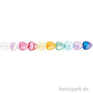 Artikelbild des Artikels “Herz Perlen, Regenbogen, 9x8x4 mm, 60 Stück “