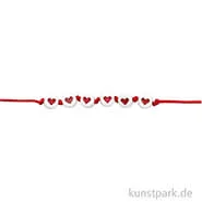 Artikelbild des Artikels “Herz Perlen, Rund, Weiß / Rot, 165 Stück “