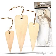Artikelbild des Artikels “Herzen aus Holz, 12-20 cm, Dicke 5 mm, 3 Stück “