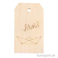 Artikelbild des Artikels “Holz Anhänger - Ahoi, 4,8 x 8,2 cm “