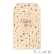 Artikelbild des Artikels “Holz Anhänger - Alles Gute, 4,8 x 8,2 cm “