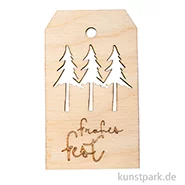 Artikelbild des Artikels “Holz-Anhänger - Frohes Fest, 4,8  x 8,2 cm “
