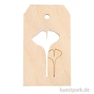 Artikelbild des Artikels “Holz Anhänger - Ginkgoblatt, 4,8 x 8,2 cm “