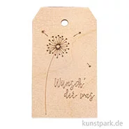 Artikelbild des Artikels “Holz Anhänger - Wünsch Dir was, 4,8 x 8,2 cm “