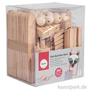 Artikelbild des Artikels “Holz Bastelset Basic, Bastelholz natur, 450 Teile “