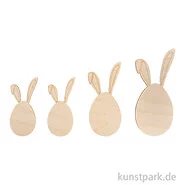 Artikelbild des Artikels “Holz Deko Hase, Natur, 8+10+12 cm, 4 Stück “