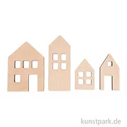 Artikelbild des Artikels “Holz Deko Lichthäuser, Natur, 5,5-10 cm, Stärke 6 mm, 4 Stück “