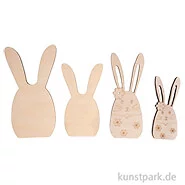 Artikelbild des Artikels “Holz Deko Osterhasen, Natur, 8,7-12,4 cm, Stärke 6 mm, 4 Stück “