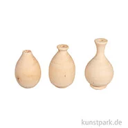 Artikelbild des Artikels “Holz Deko Vase, Mini, Natur, 4,8 - 6,4 cm, 3 Stück “